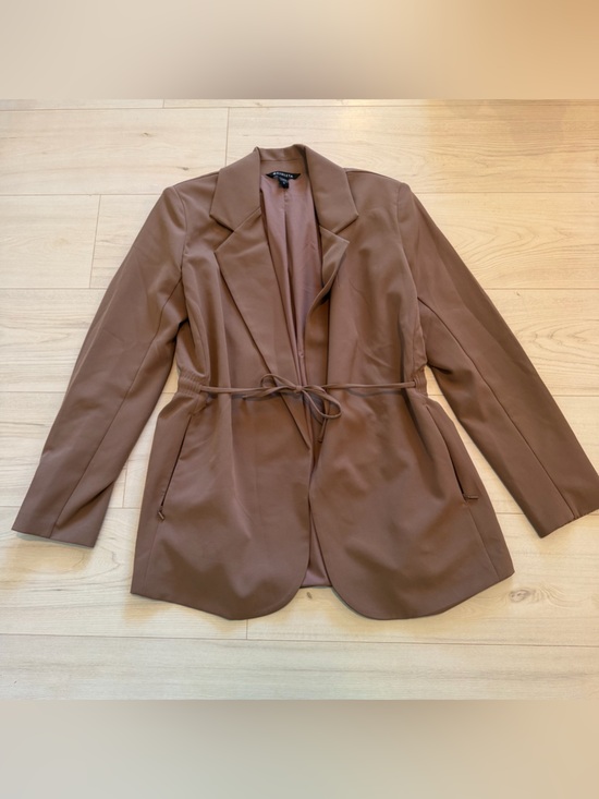 Athleta Jackets & Blazers - Women’s Athleta Brown Tie-Waist Blazer Size 12
